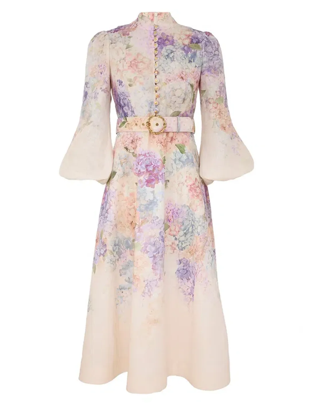 ZIMMERMANN DAWNING BUTTONED MIDI SIZE 2/12 for rent on The Volte - main image