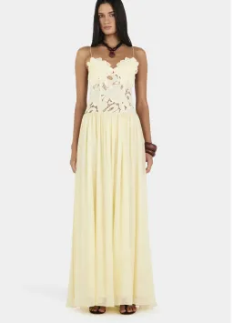 Hansen and Gretel Stephanie maxi dress in butter yellow size 12 (L) for rent on The Volte - image 5