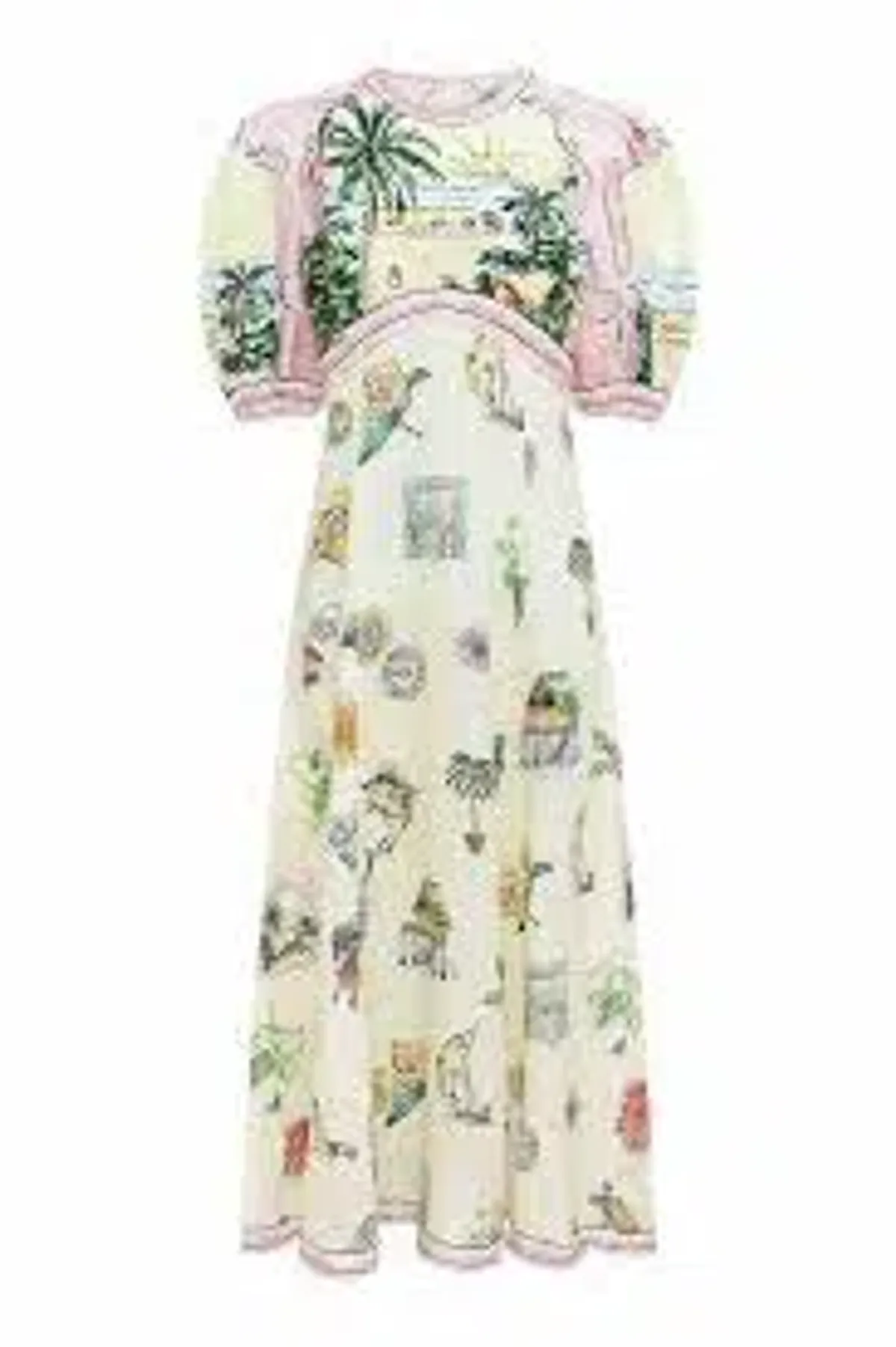 ALEMAIS SUNSET MIDI DRESS SIZE 8 - Image 2