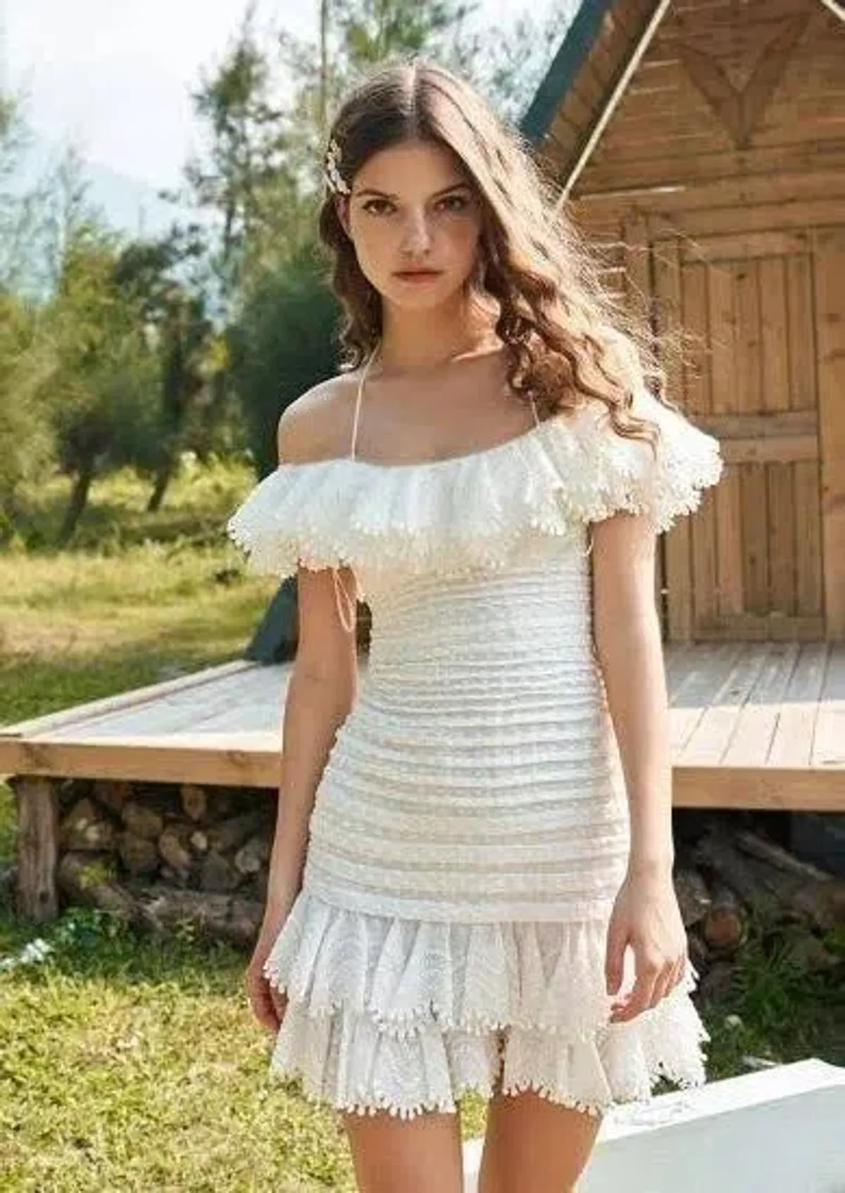 Zimmermann Super Eight Frilled Mini Dress | Size 2 AU 12 - Image 2