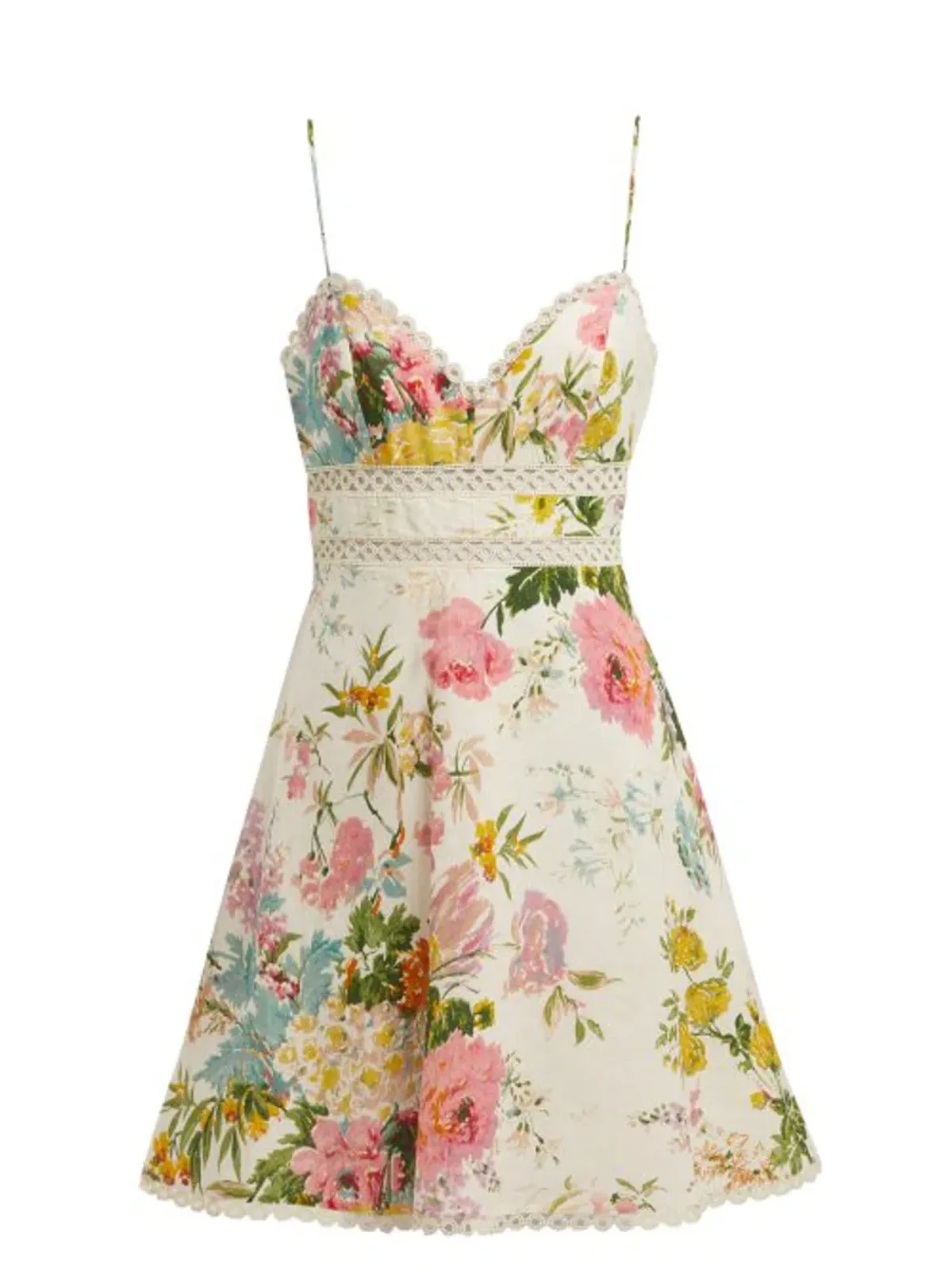 ZIMMERMANN HEATHERS SUN MINI DRESS | Size 0 AU 8 - Image 3