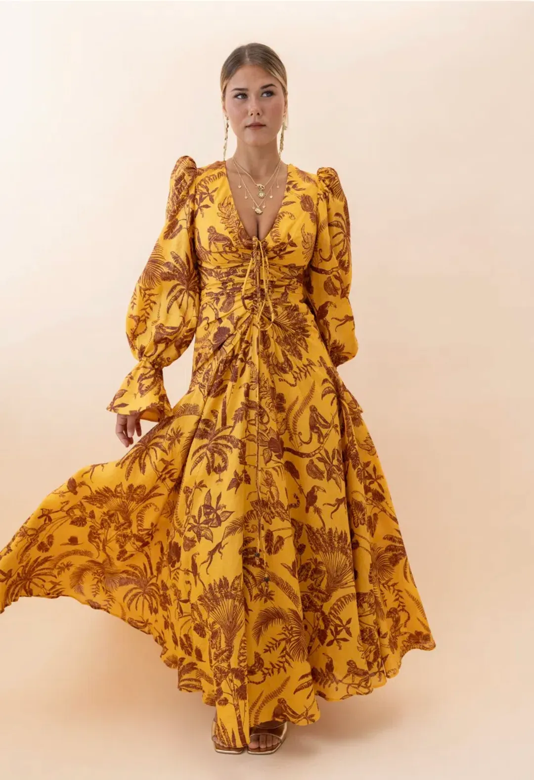 Alémais Banana Blossom Gown Size 16 for rent on The Volte - main image