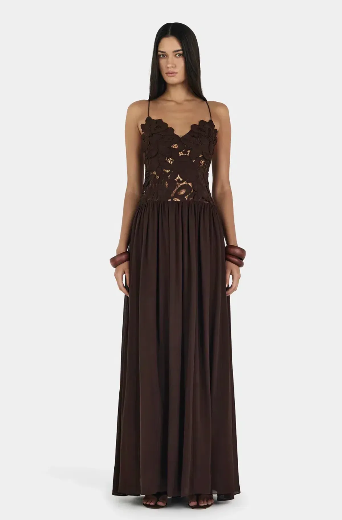 Hansen and Gretel Stephanie Maxi Dress in Cedar size 6 - Image 1
