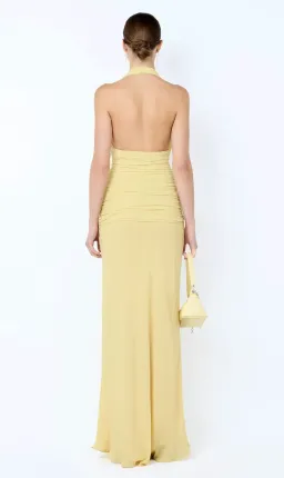 Bec & Bridge, CASSIS DRAPE MAXI DRESS, Yellow, size 8 for rent on The Volte - image 3