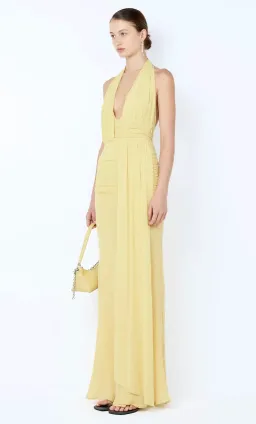 Bec & Bridge, CASSIS DRAPE MAXI DRESS, Yellow, size 8 for rent on The Volte - image 2