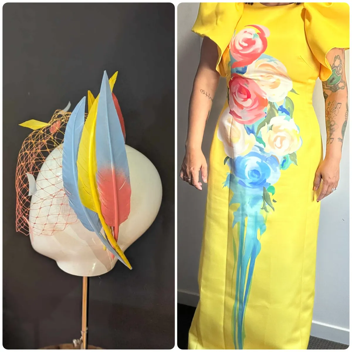 LEO LIN LUCINDA MAXI DRESS BOUQUET YELLOW SIZE 12 - Image 1