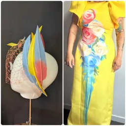 LEO LIN LUCINDA MAXI DRESS BOUQUET YELLOW SIZE 12 for rent on The Volte - image 1