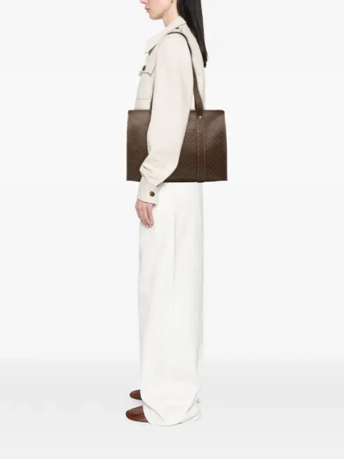 Celine Macadam Coated Canvas Tote Bag Handbag - Image 2