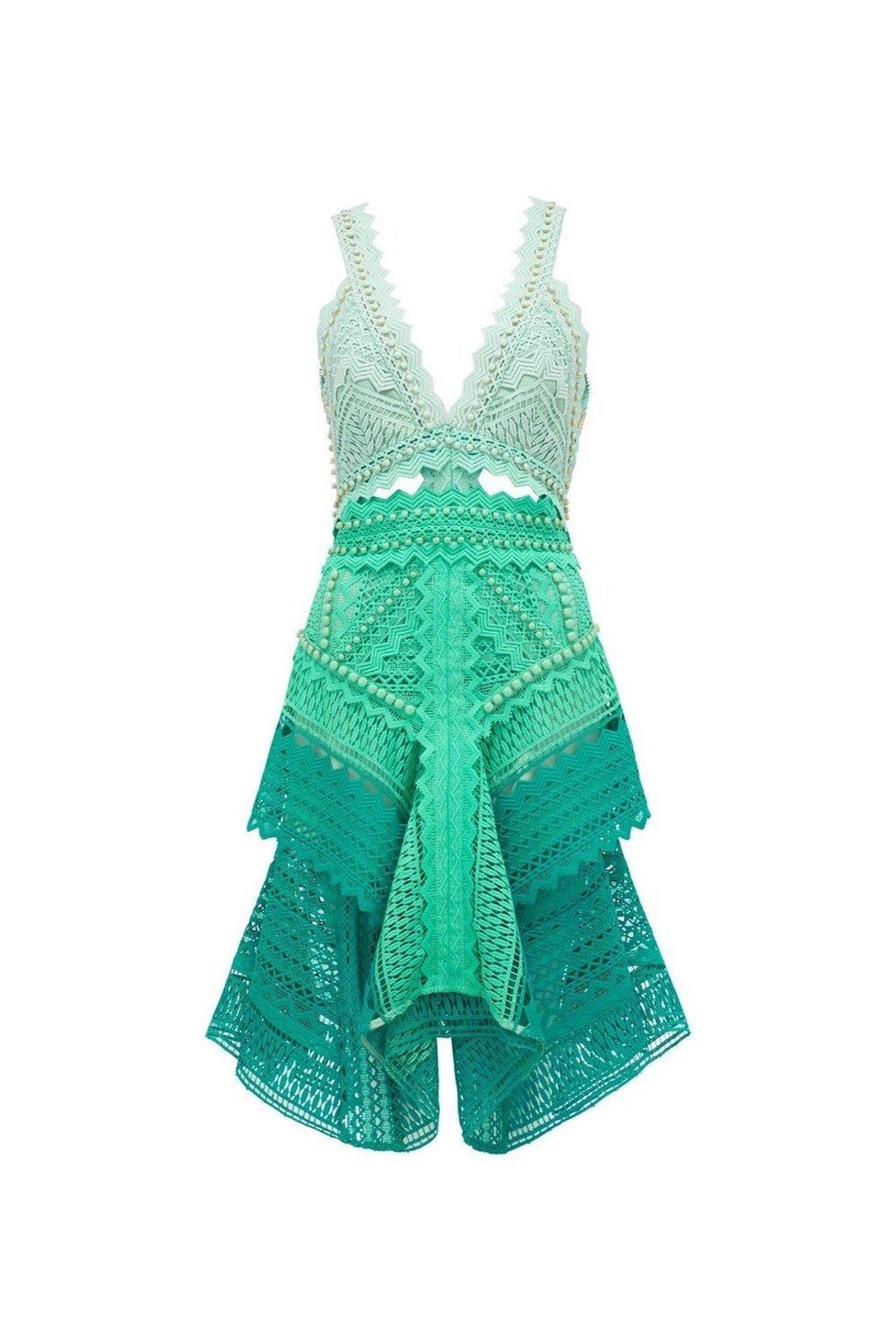 Thurley Bahamas Dress Green Size 6 for rent on The Volte - main image