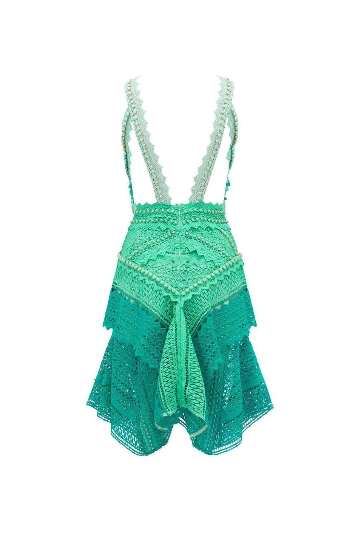 Thurley Bahamas Dress Green Size 6 - Image 5