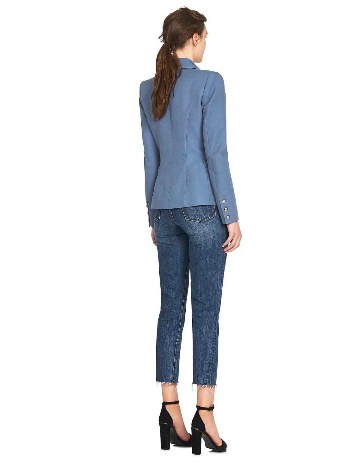 Camilla And Marc C&M Dimmer Blazer In Dove Blue | Size AU 12 - Image 6