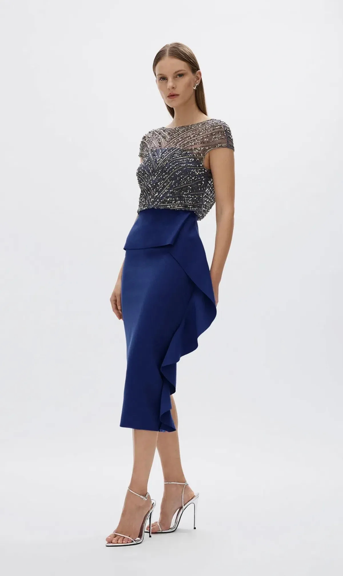 Rachel Gilbert Gingette Dress in colour Midnight size 5 - Image 3