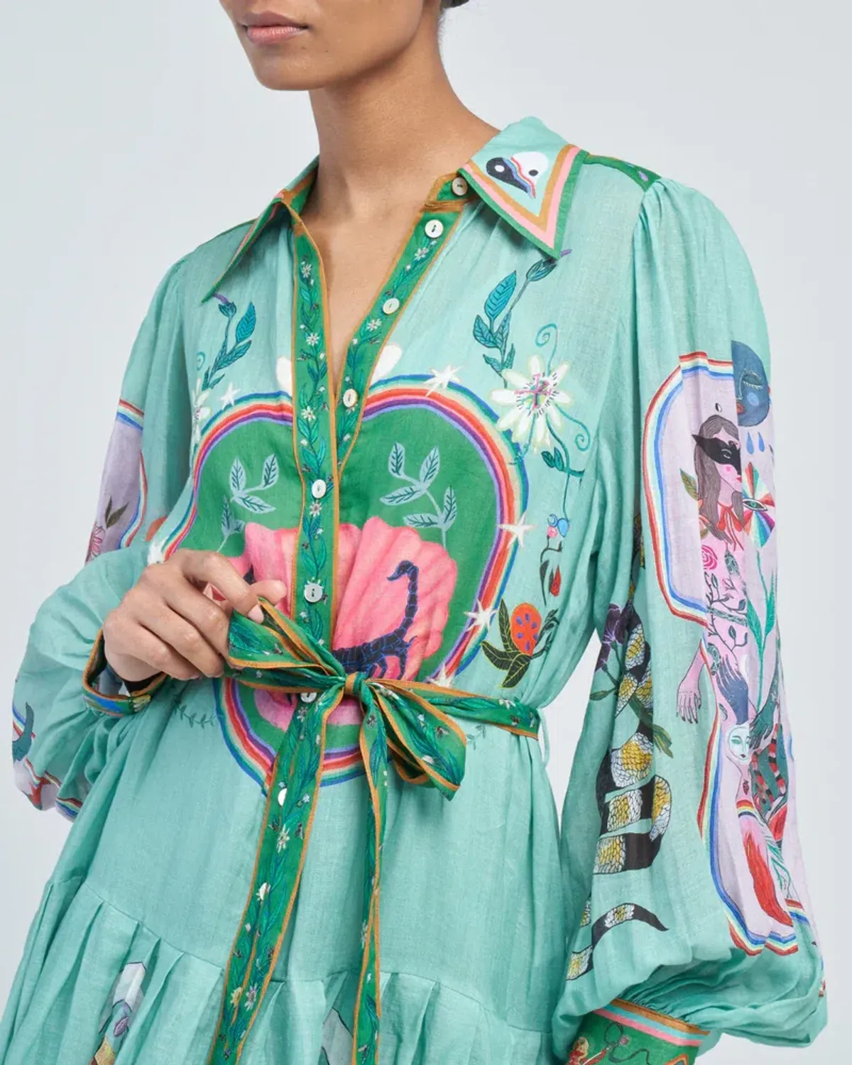 Alemais Evergreen Shirt Dress Size AU 12 - Image 2