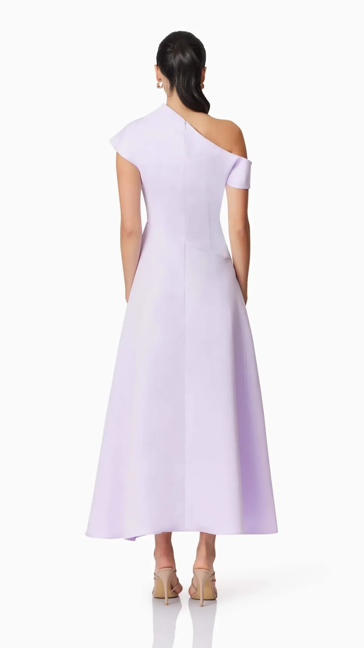 Elliatt Marissa One Shoulder Gown in Purple Size L (12) - Image 4