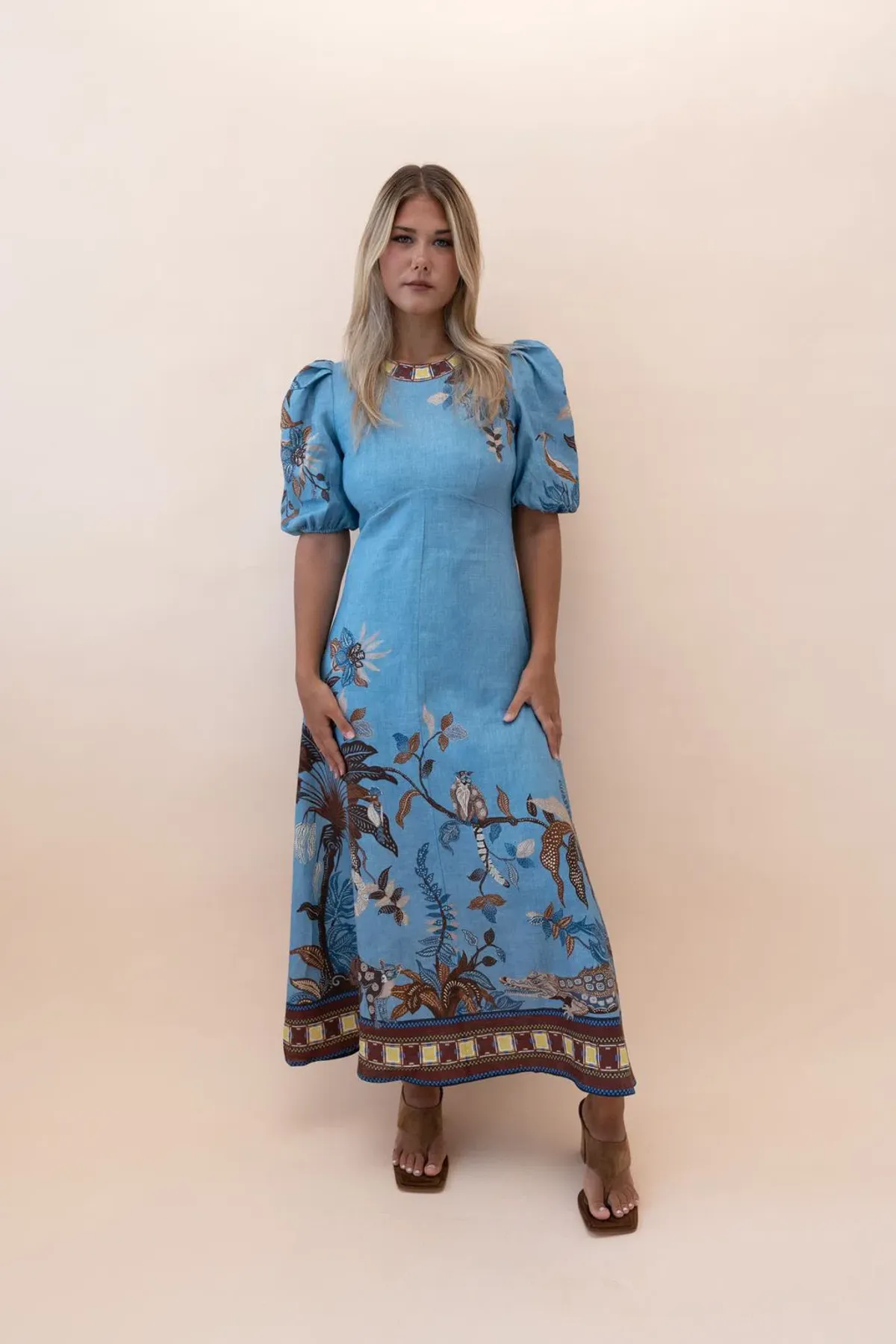 ALEMAIS GEORGIE MIDI DRESS SIZE 8 - Image 4