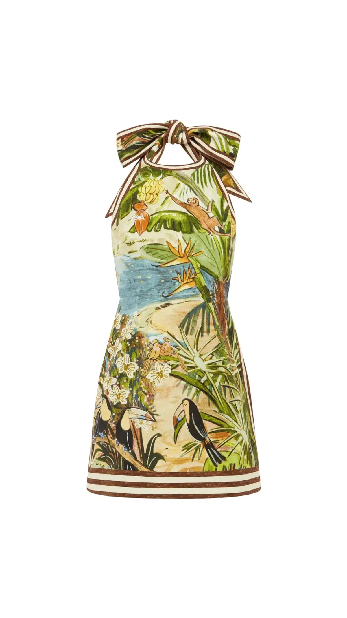 Alemais Toucan Tango Halter Mini Dress Size 8 - Image 4