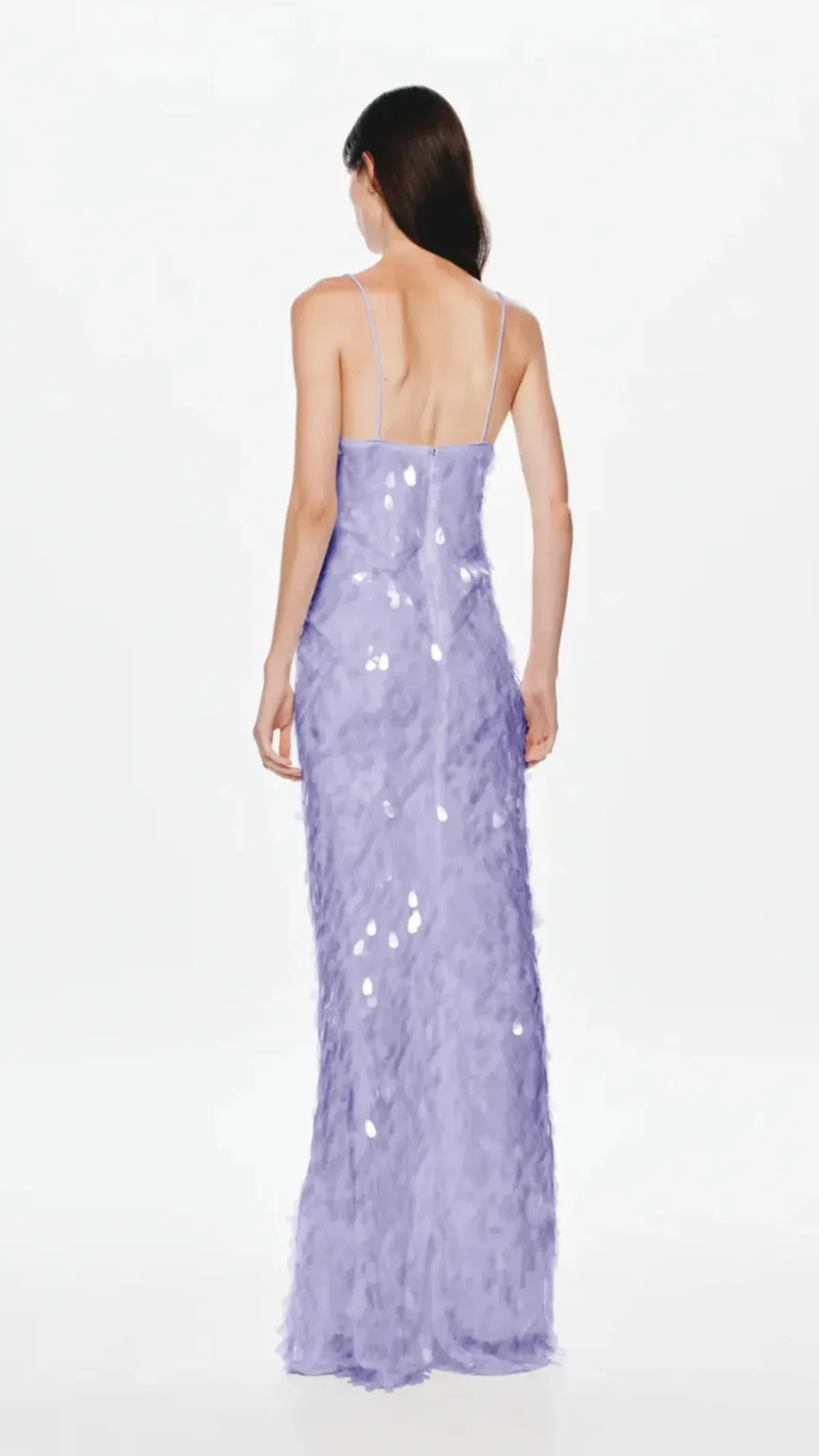 MISHA Sapphire Sequin Maxi Dress in Lilac Size S (8) - Image 2