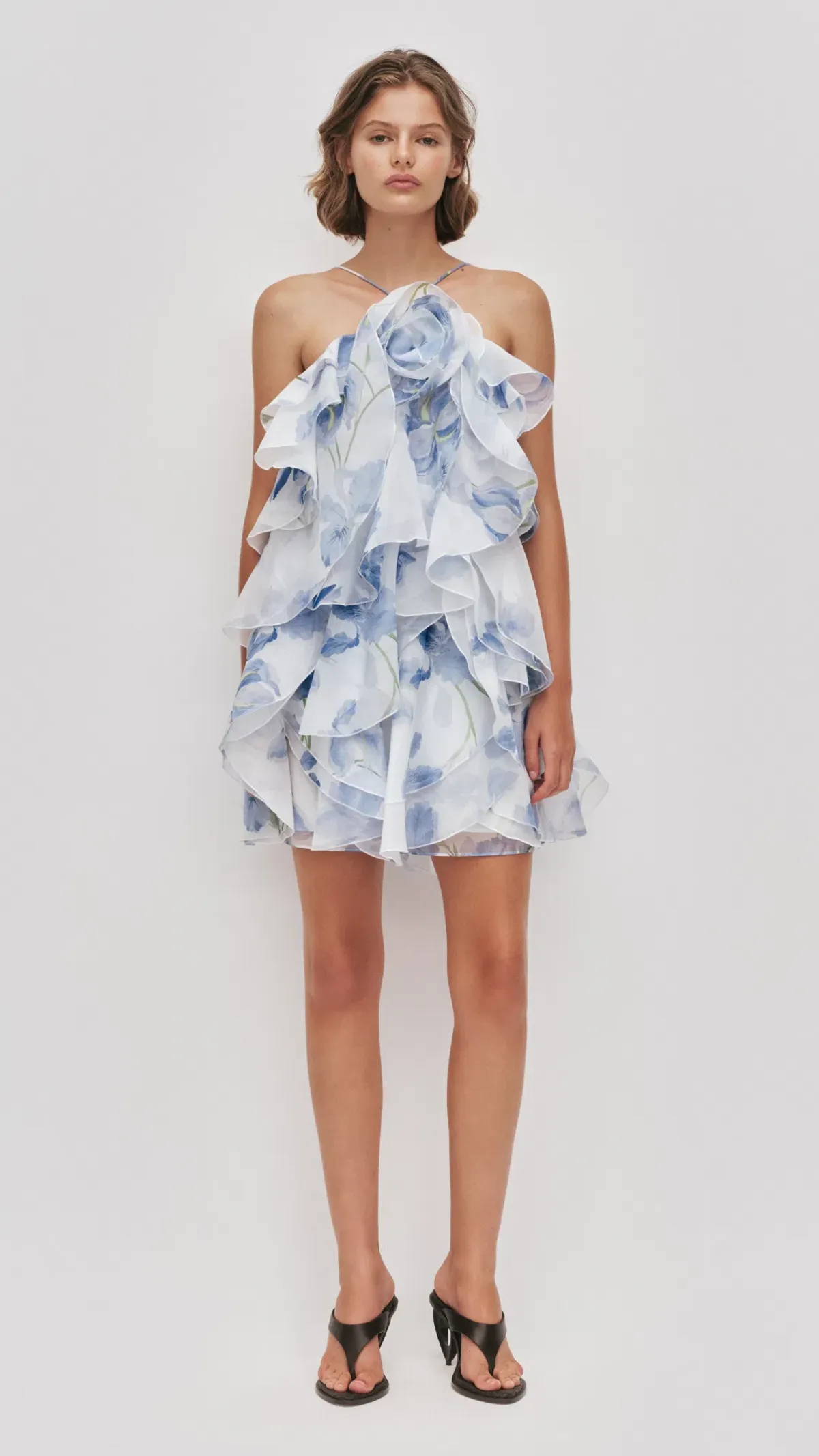 AJE Pandorea Layered Mini Dress in Iris Size 8 - Image 1