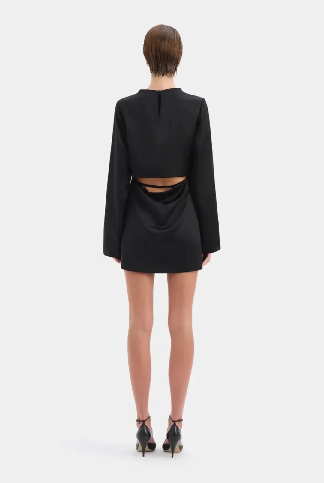 Sir The Label Yasmine Mini Dress Black size 1 for rent on The Volte - main image