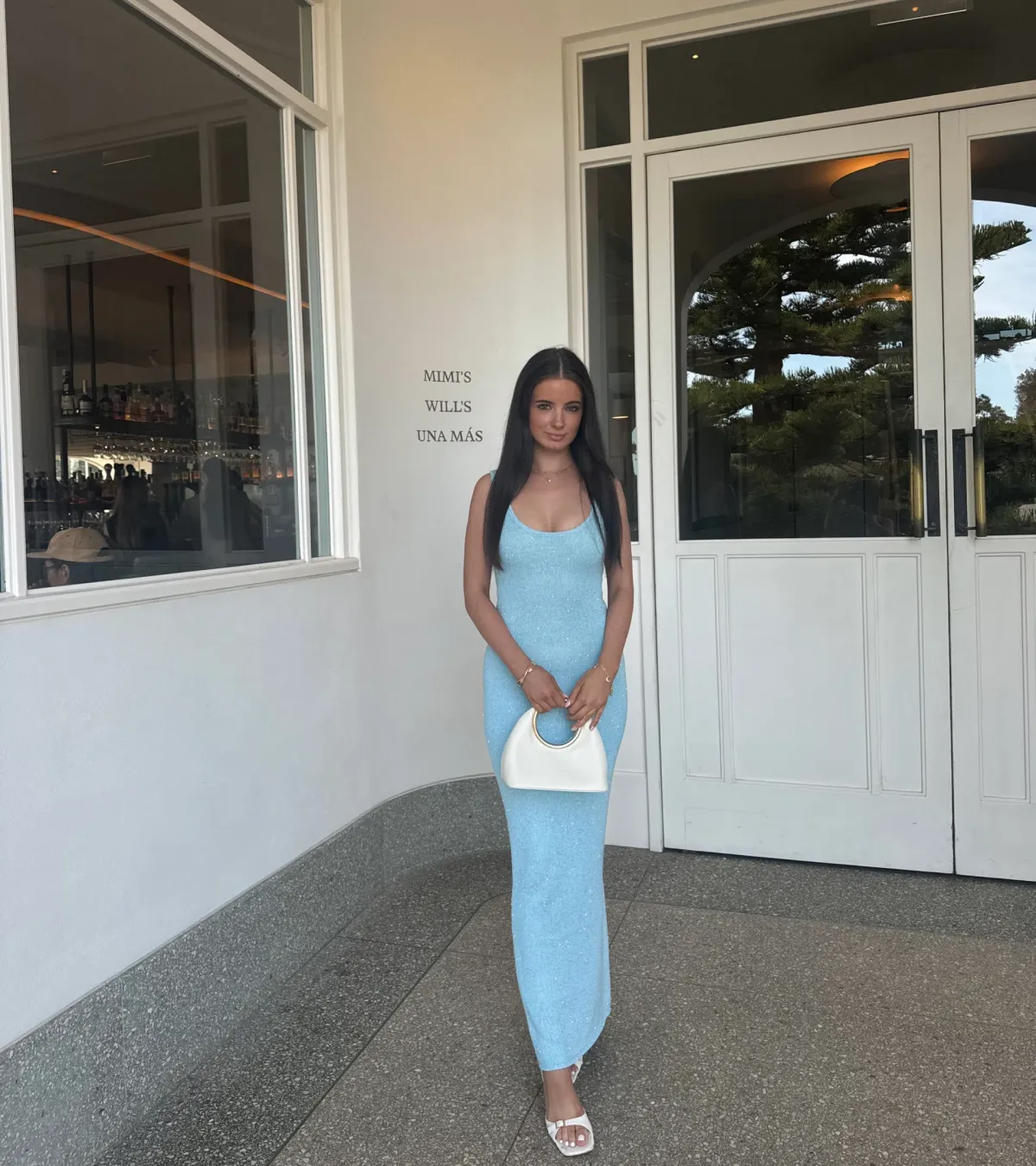 Asta Resort Ana Maxi Dress Baia Blue Sequin Size XS for rent on The Volte - main image