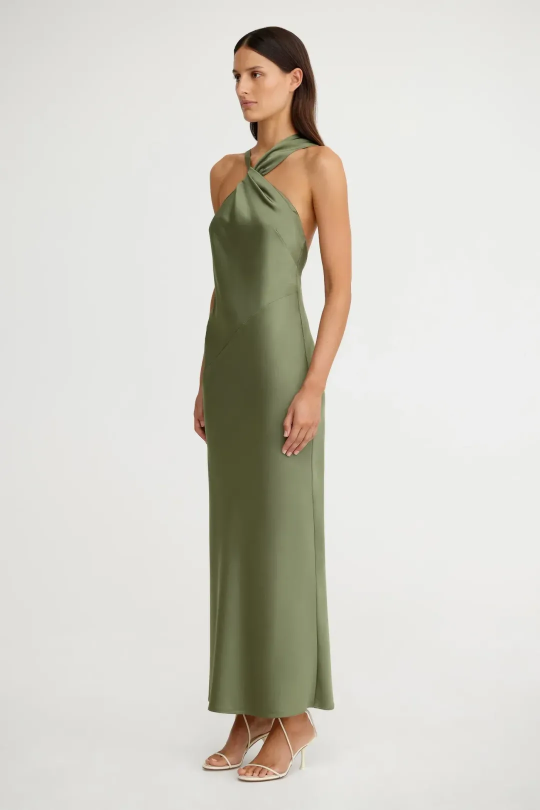 Significant Other Lucile Draped Maxi Dress Green Size 10 for rent on The Volte - main image