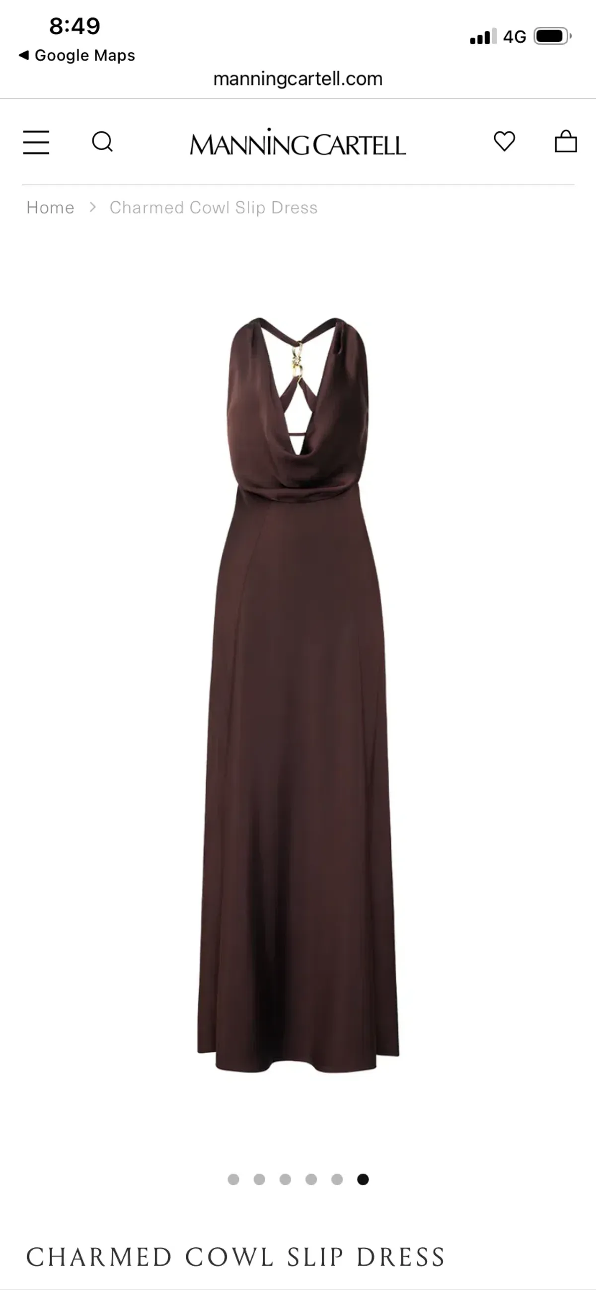 Charmed Cowl Slip Dress - Image 5
