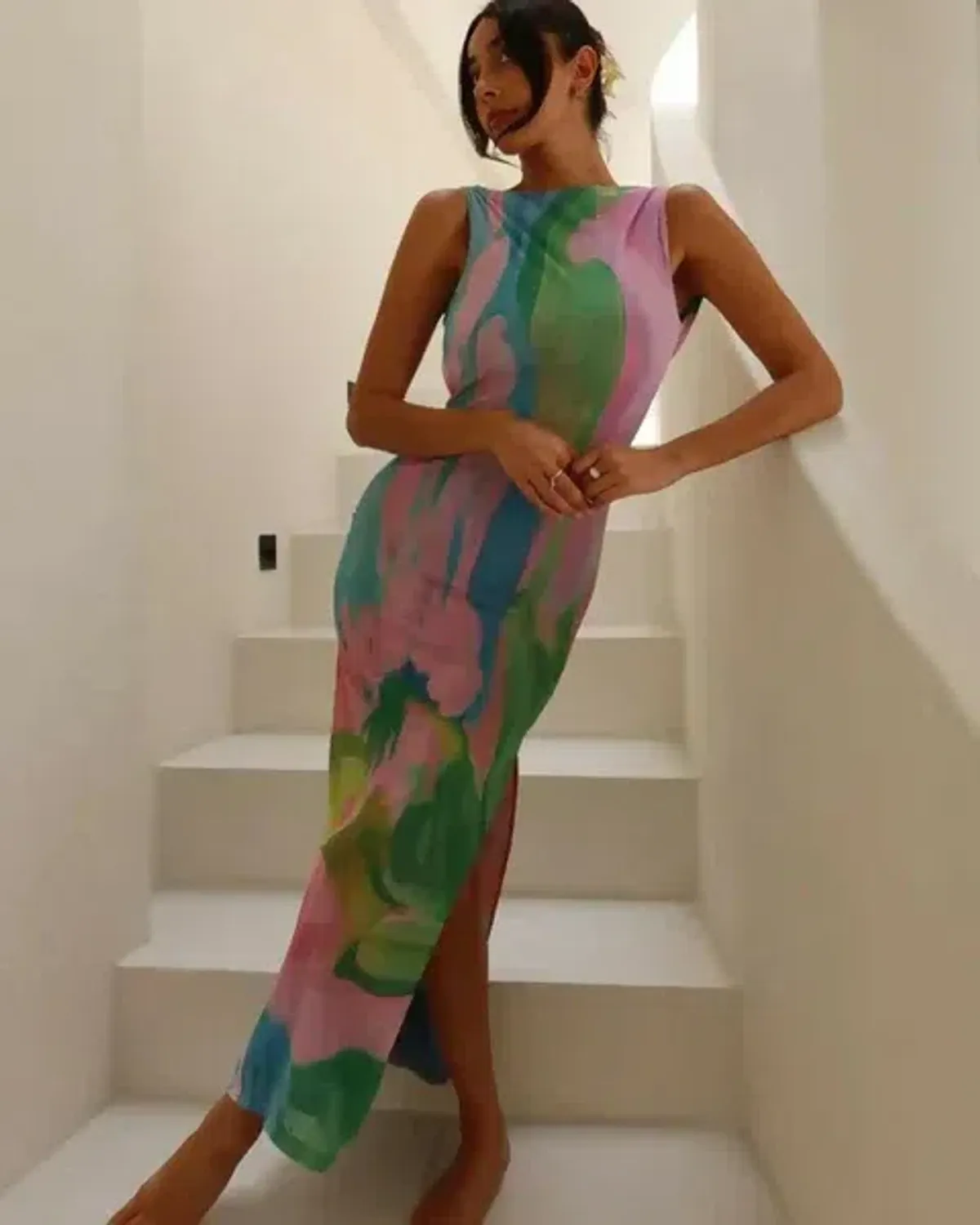 She is Olla - Luelle Midi Dress in Gaia - Image 6