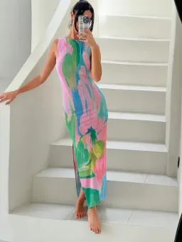 She is Olla - Luelle Midi Dress in Gaia for rent on The Volte - image 5