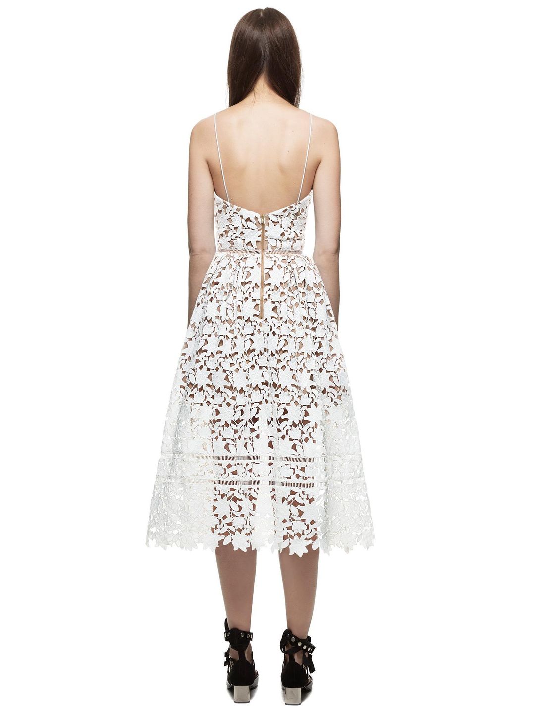 Self Portrait Azaelea Dress White Size 12 for rent on The Volte - main image