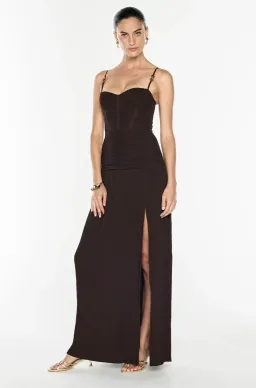 Manning Cartell Double Time Pleat Dress - Dark Chocolate for rent on The Volte - image 2