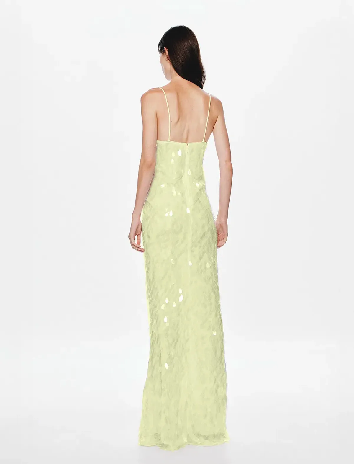 THE SAPPHIRE SEQUIN DRESS | LEMON - SIZE 8 - Image 4