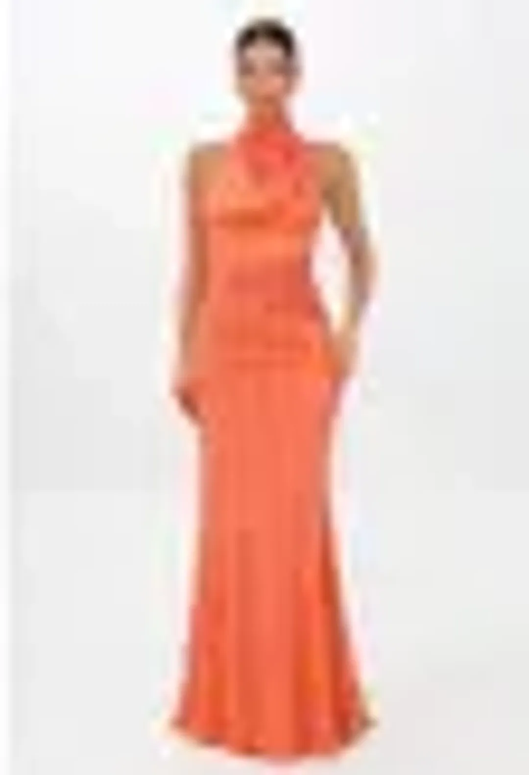 Jefre Sèi Angelica Maxi Dress Orange Peach Size M for rent on The Volte - main image