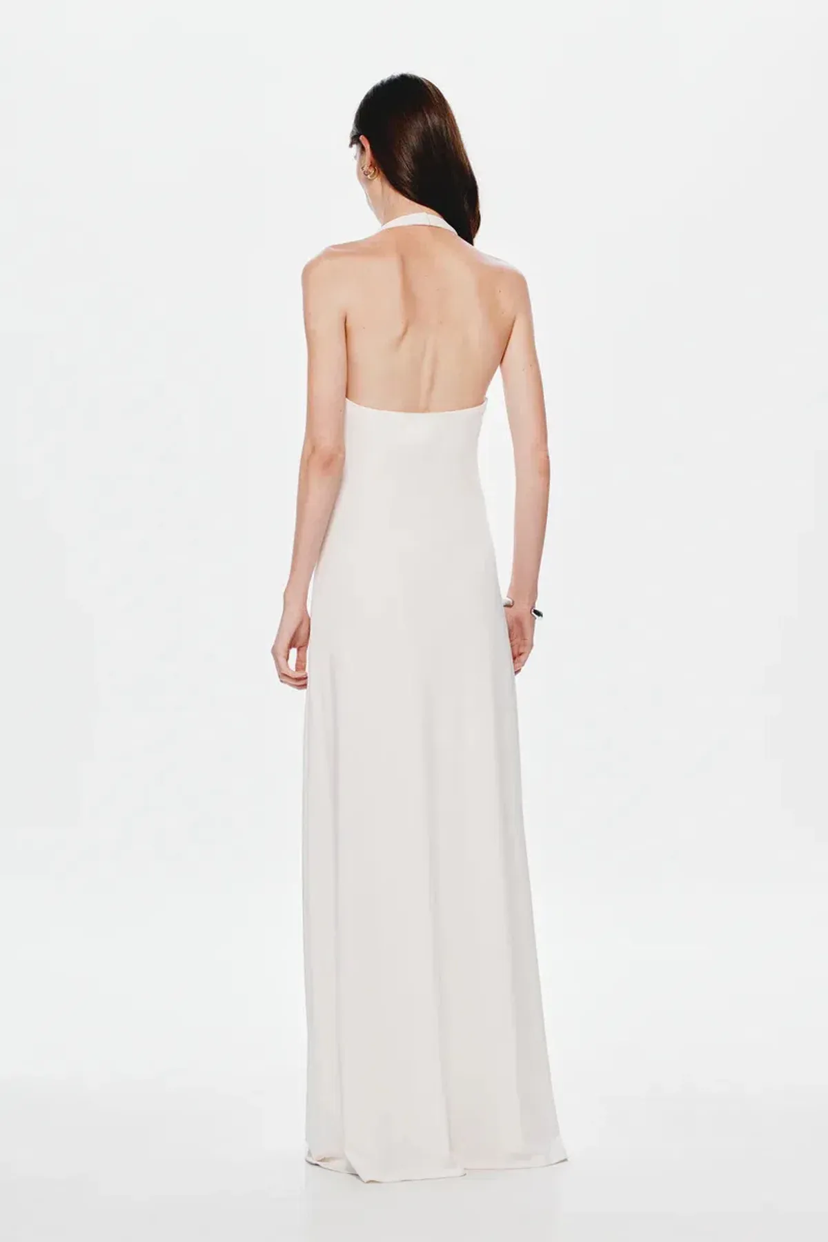 Misha Jennifer Cupro Maxi Dress White Size XXS /AU 4 - Image 3