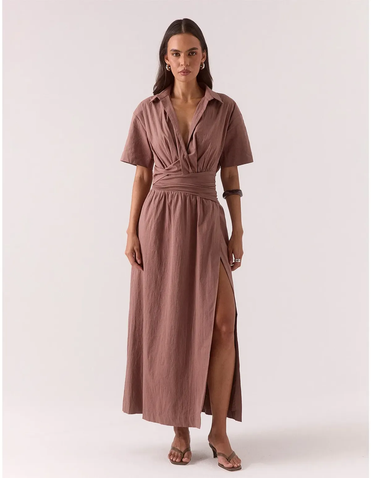 Sovere Atlas Dress Brown Size 12 - Image 1