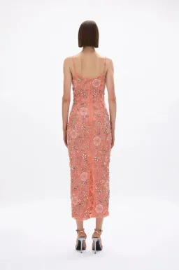 Rachel Gilbert Francesca Gown Peach Size 0 for rent on The Volte - image 3