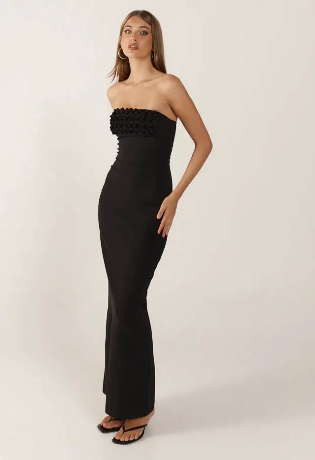 Ancegria, Margo maxi, Black, Size AU10 for rent on The Volte - main image