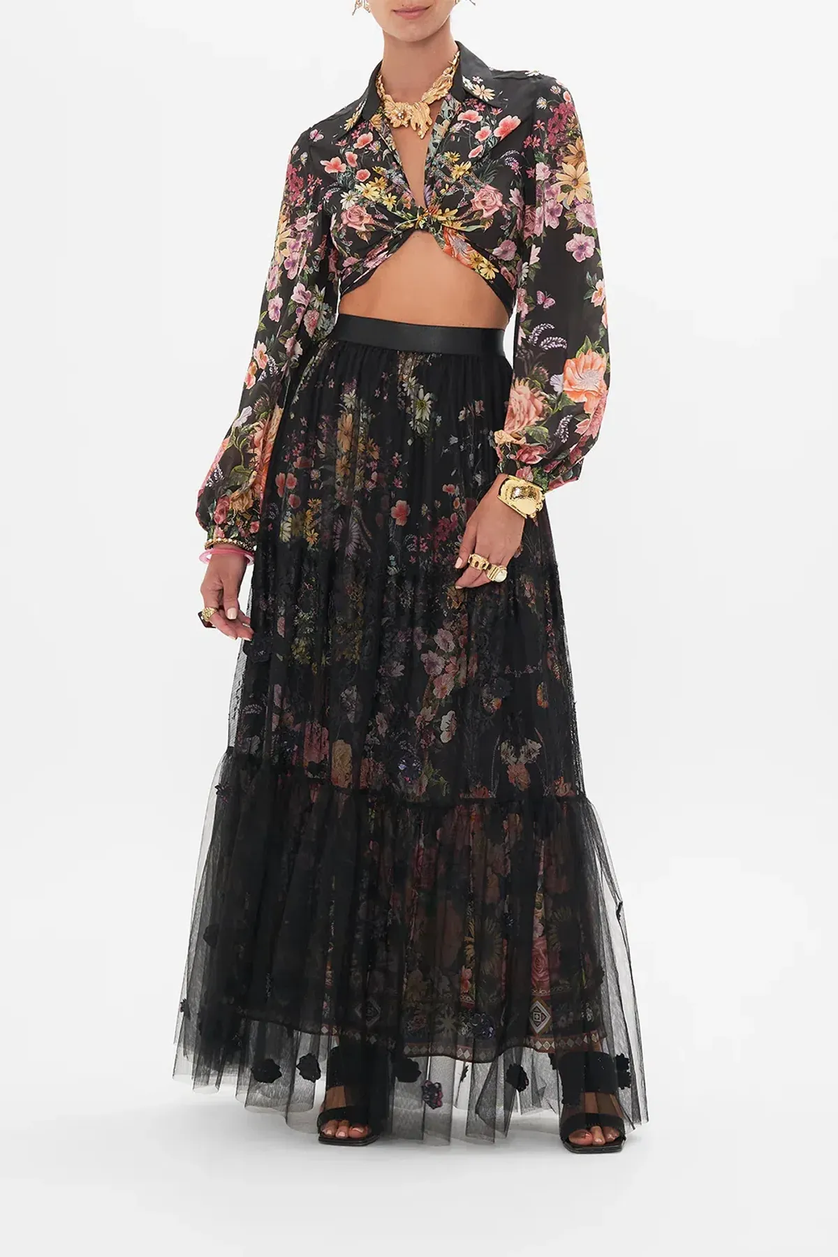 camilla wrap top and ruffle skirt Letters from a vineyard - Image 2