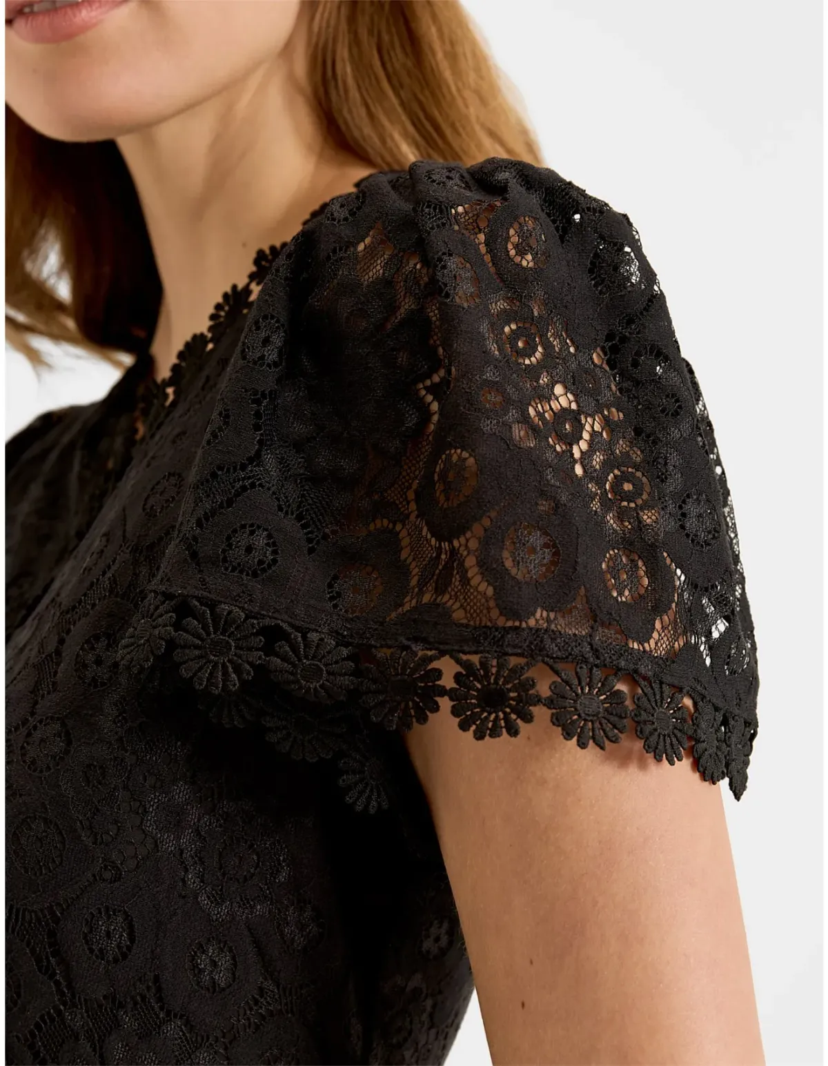 Review Cosmos Lace Midi Dress Black Size 10 - Image 2