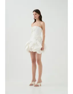 Aje Splendour Mini Dress Cream Size 16 for rent on The Volte - image 2