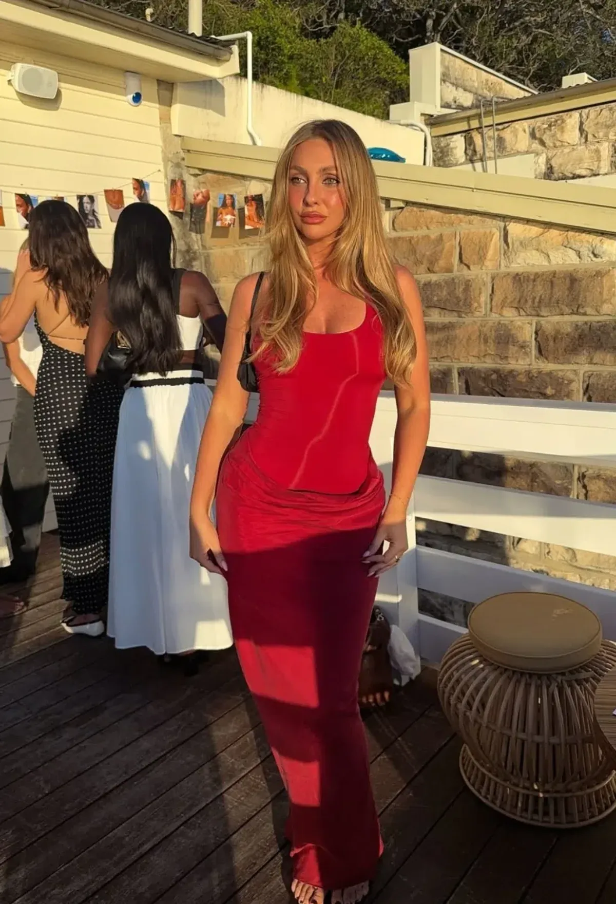 Benni Jade Racer Back Maxi Dress in Scarlet Red Size 6 AU - Image 2