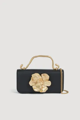 Aje Alessia Flower Clutch Black for rent on The Volte - image 1
