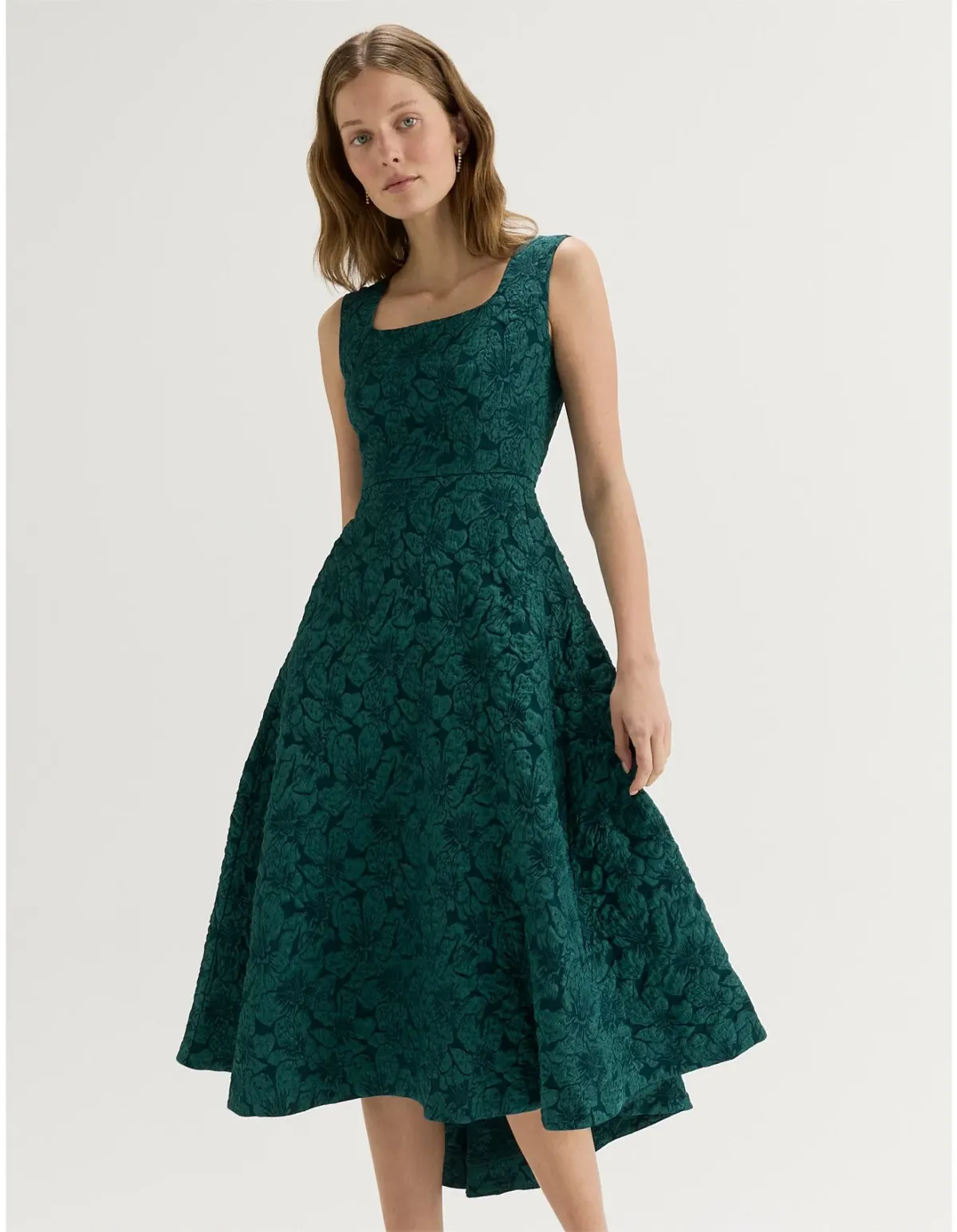 Review Azalea Midi Dress Green Size 12 - Image 4