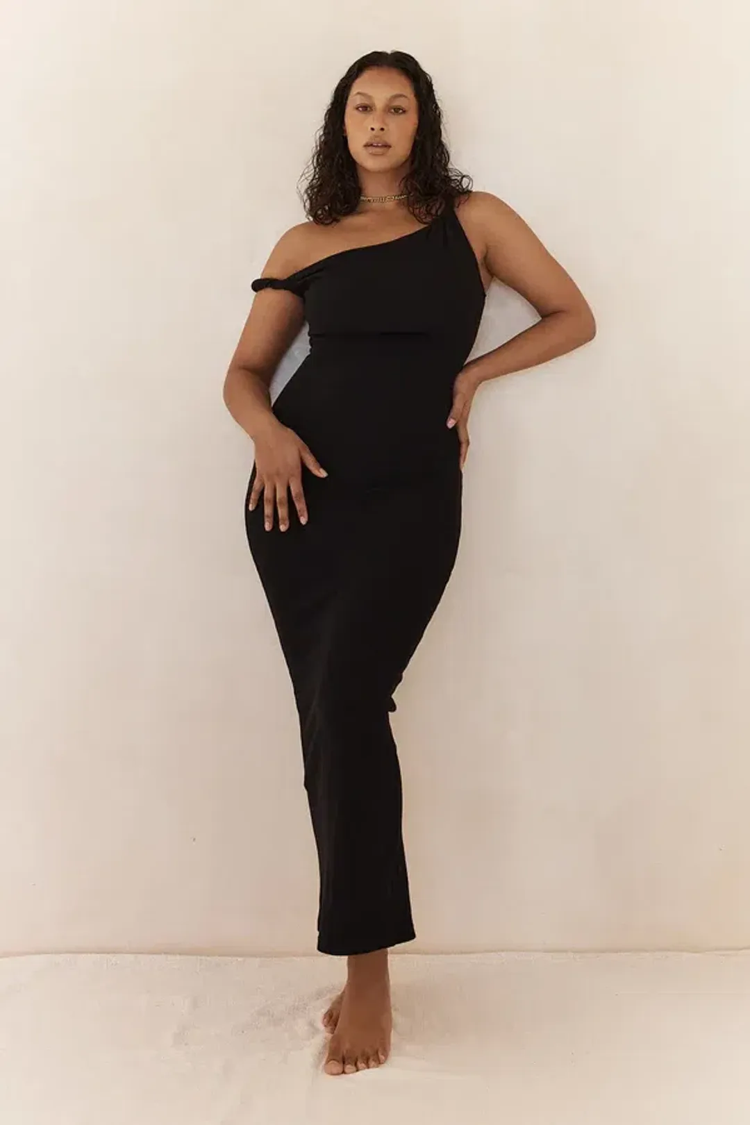 Johansen - The Long Poppy Dress - Black for rent on The Volte - main image