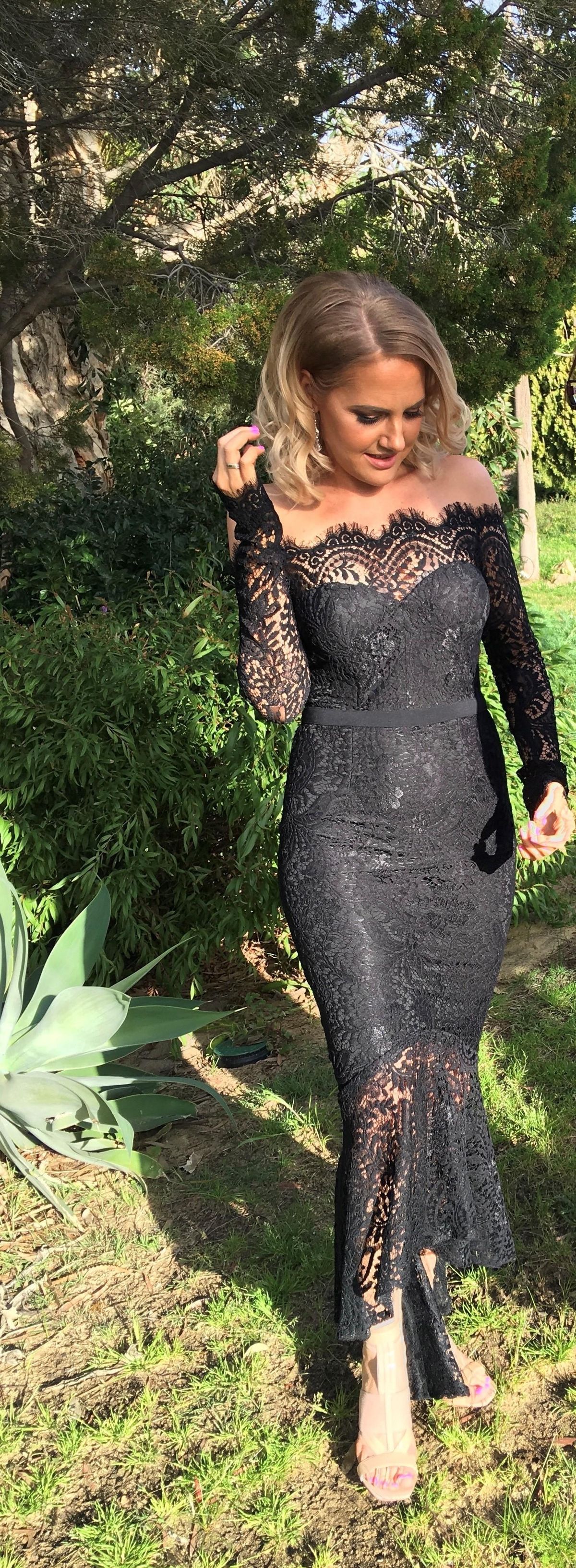 Elle Zeitoune Marchesa Black Size 8 - Image 3