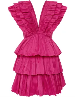 AJE Rhythmic Frilled Mini Dress Size 8 for rent on The Volte - image 4