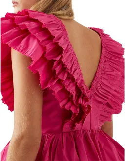 AJE Rhythmic Frilled Mini Dress Size 8 for rent on The Volte - image 3