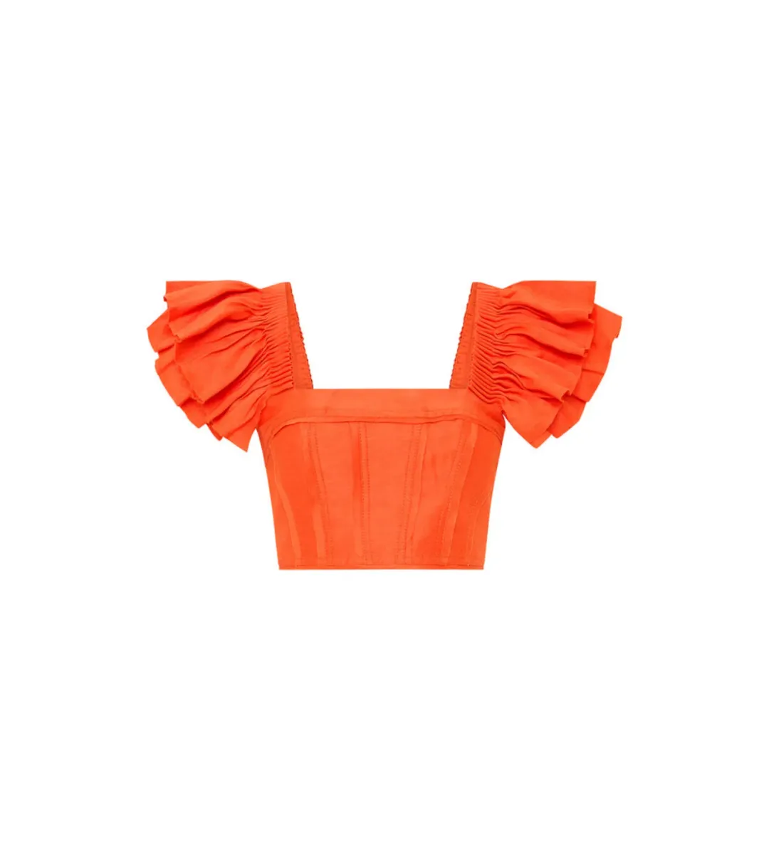 AJE Imagination Frill Sleeve Top Size 8 & Yves Midi Skirt Size 6 Set for rent on The Volte - main image