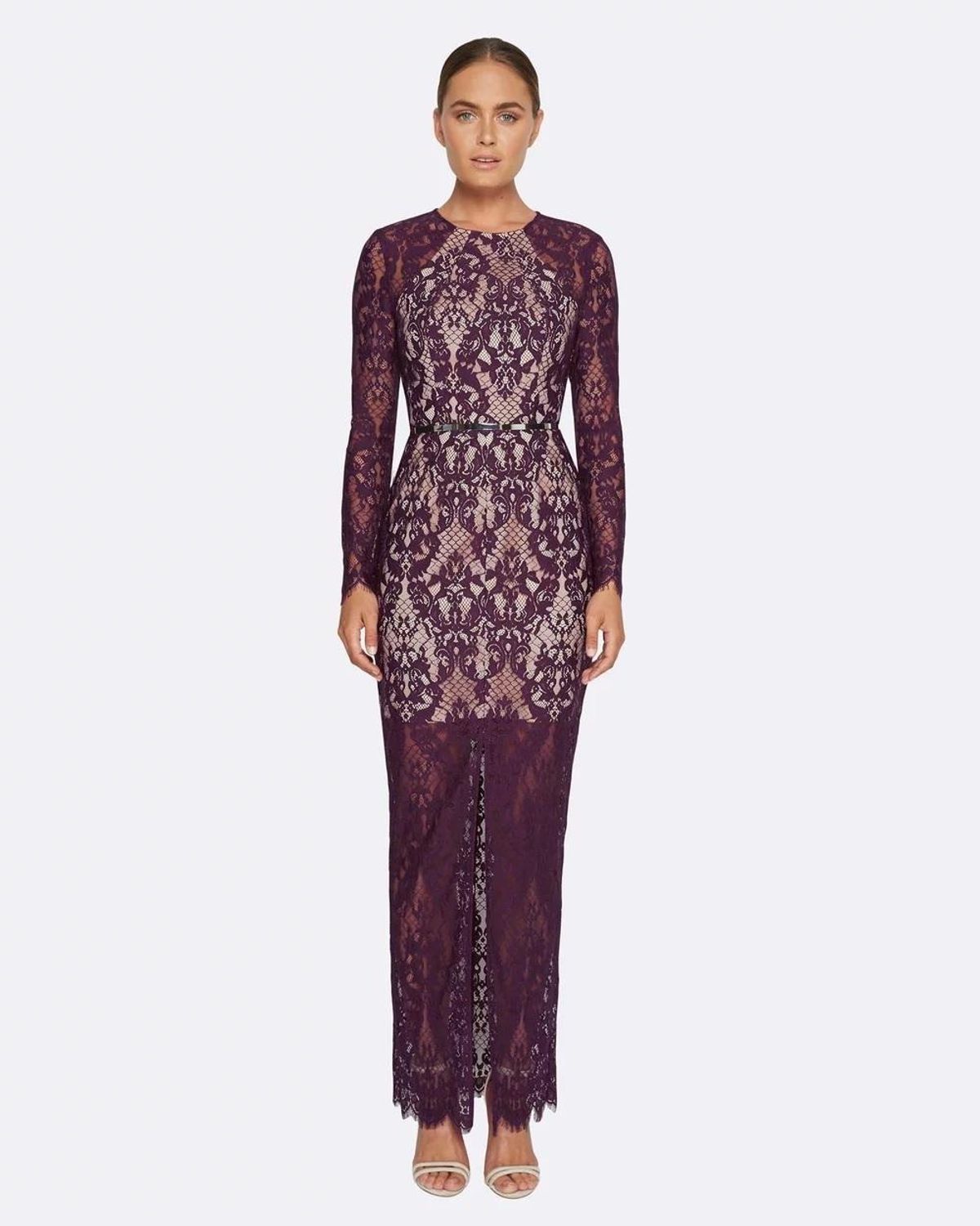 Muse by Rodeo Show Dress Burgundy Size 6 for rent on The Volte - main image
