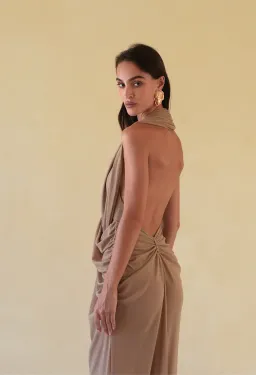 Johansen The Nala Gown beige 6 for rent on The Volte - image 2