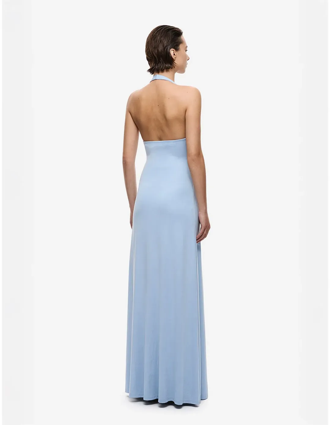🩵New MISHA "The Jennifer" Cupro Maxi Dress in Cornflower Blue, Size 8 - Formal Gown 🩵 for rent on The Volte - main image